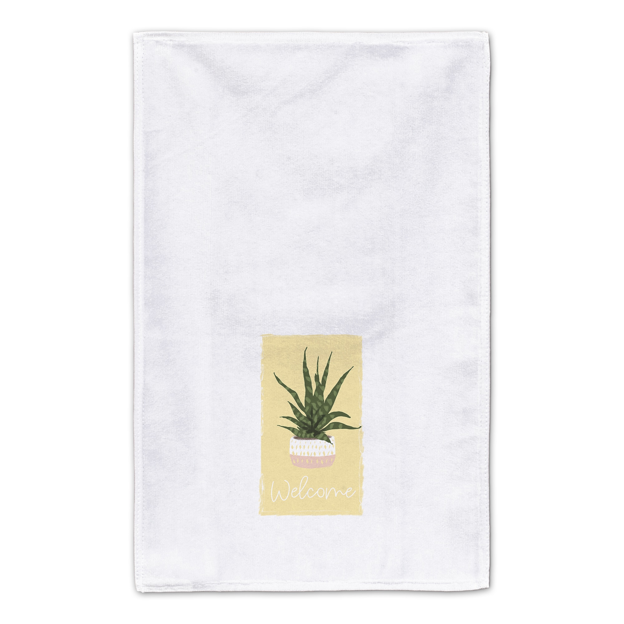 Welcome House Plant Tea 16" x 25" Towel Set of 2